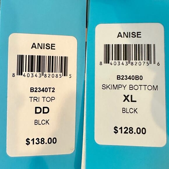 Beach Bunny Anise Triangle Top Skimpy Bottoms DD Top XL Bottoms $266 - Picture 14 of 14